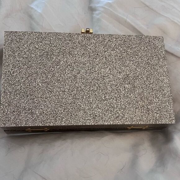 India Hicks Glitter Box Clutch - New - Picture 13 of 13